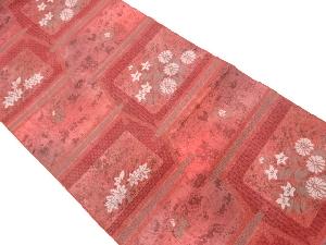 本場筑前博多秋草模様織出し名古屋帯